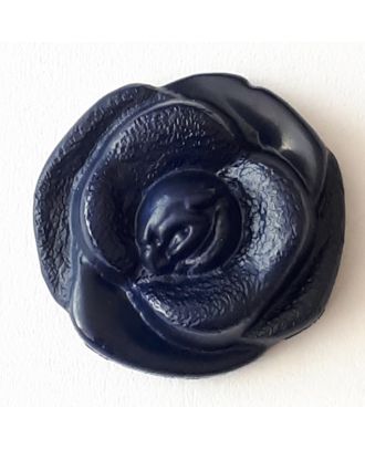 rose button with shank - Size: 15mm - Color: navy - Art.No. 242804