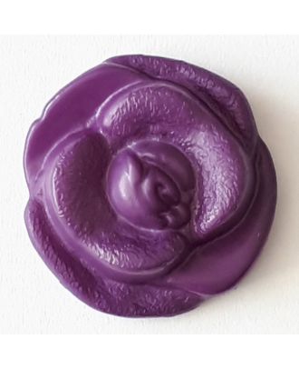 rose button with shank - Size: 13mm - Color: lilac/purple - Art.No. 222805