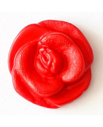 rose button with shank - Size: 18mm - Color: red - Art.No. 262810