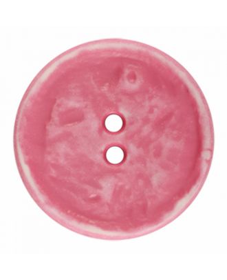 polyamide button round shape vintage look and 2 holes - Size: 28mm - Color: pink - Art.-Nr.: 376809