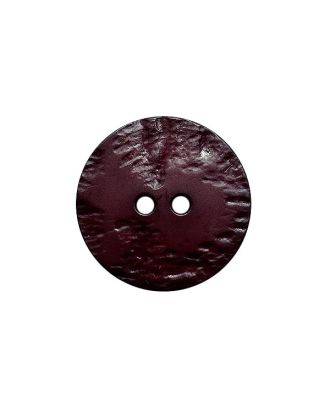 polyamide button round shape with structure on the surface and 2 holes - Size: 23mm - Color: burgundy - Art.No.: 343115