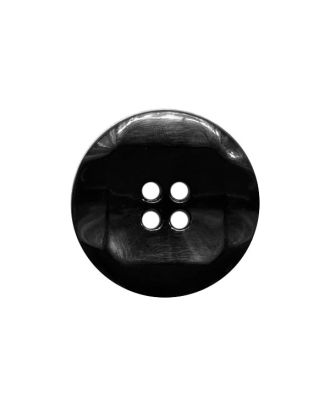 polyamide button round shape with shiny surface and 4 holes - Size: 23mm - Color: black - Art.No.: 341531