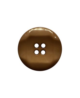 polyamide button round shape with shiny surface and 4 holes - Size: 23mm - Color: brown - Art.No.: 343101