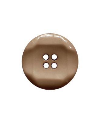 polyamide button round shape with shiny surface and 4 holes - Size: 23mm - Color: brown - Art.No.: 343102