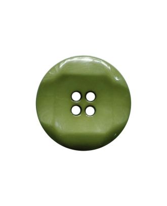 polyamide button round shape with shiny surface and 4 holes - Size: 23mm - Color: green - Art.No.: 343105