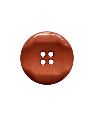 polyamide button round shape with shiny surface and 4 holes - Size: 23mm - Color: red - Art.No.: 343106