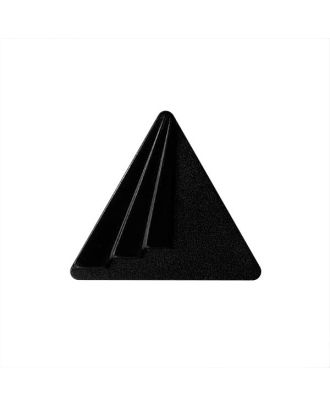 polyamide button triangular shape with shank - Size: 25mm - Color: black - Art.No.: 370985