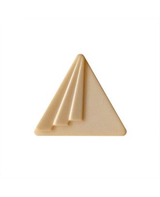polyamide button triangular shape with shank - Size: 20mm - Color: beige - Art.No.: 337000