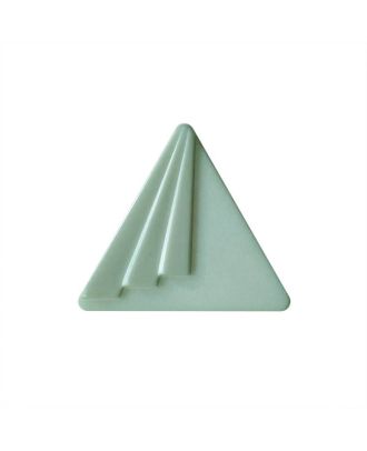 polyamide button triangular shape with shank - Size: 20mm - Color: light green - Art.No.: 337004