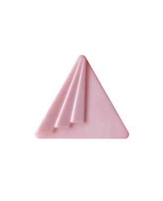 polyamide button triangular shape with shank - Size: 25mm - Color: light pink - Art.No.: 377005