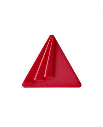 polyamide button triangular shape with shank - Size: 20mm - Color: red - Art.No.: 337007