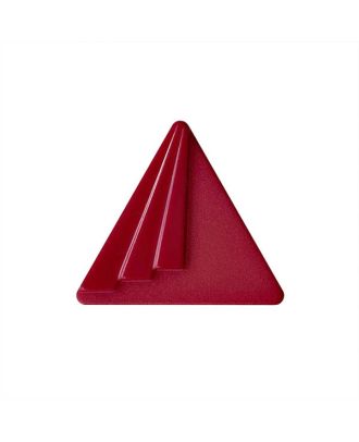 polyamide button triangular shape with shank - Size: 20mm - Color: burgundy - Art.No.: 337008
