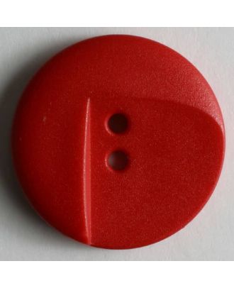 Fashion button - Size: 18mm - Color: red - Art.No. 240960