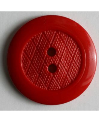 Fashion button - Size: 15mm - Color: red - Art.No. 221520