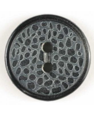 Fashion button - Size: 18mm - Color: black - Art.No. 251240