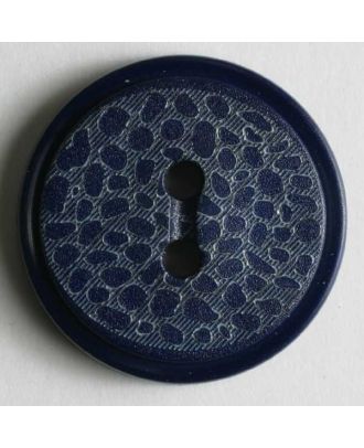 Fashion button - Size: 18mm - Color: blue - Art.No. 251241