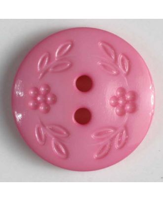 Fashion button - Size: 13mm - Color: pink - Art.No. 218328