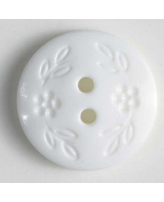 Fashion button - Size: 13mm - Color: white - Art.No. 211533