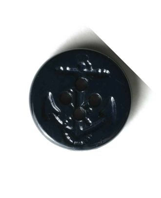Anchor button - Size: 15mm - Color: blue - Art.No. 221686