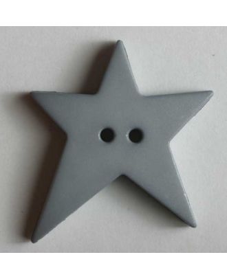Star button - Size: 15mm - Color: grey - Art.No. 189052