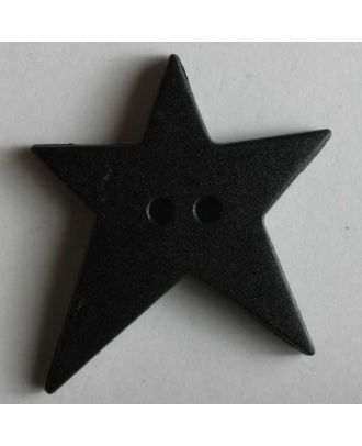 Star button - Size: 15mm - Color: black - Art.No. 189053