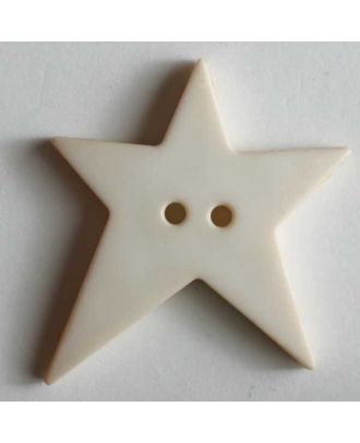 Star button - Size: 28mm - Color: beige - Art.No. 259076