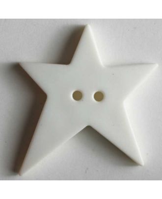 Star button - Size: 15mm - Color: beige - Art.No. 189055