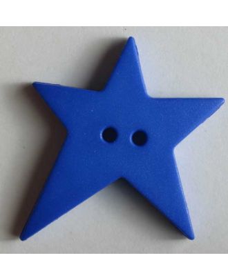 Star button - Size: 28mm - Color: blue - Art.No. 259058
