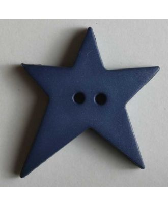 Star button - Size: 15mm - Color: blue - Art.No. 189060