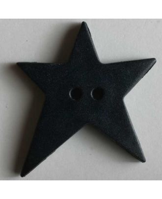 Star button - Size: 28mm - Color: blue - Art.No. 259061