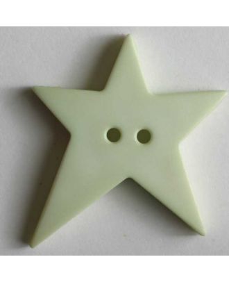 Star button - Size: 28mm - Color: green - Art.No. 259078