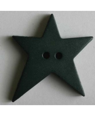 Star button - Size: 15mm - Color: green - Art.No. 189067