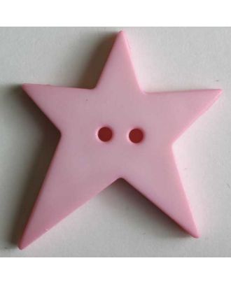 Star button - Size: 15mm - Color: pink - Art.No. 189068