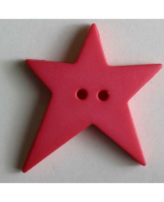 Star button - Size: 15mm - Color: pink - Art.No. 189069