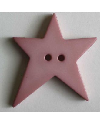 Star button - Size: 15mm - Color: pink - Art.No. 189070