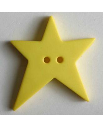 Star button - Size: 28mm - Color: yellow - Art.No. 259073