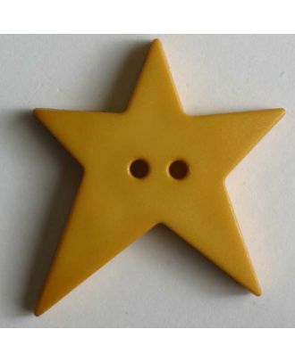Star button - Size: 15mm - Color: yellow - Art.No. 189074
