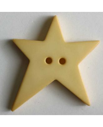 Star button - Size: 28mm - Color: yellow - Art.No. 259080