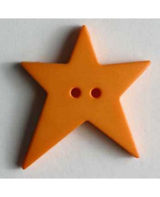 Star button - Size: 15mm - Color: orange - Art.No. 189075