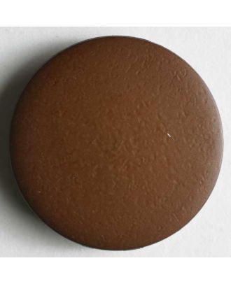 Leather imitation button - Size: 23mm - Color: brown - Art.No. 290654