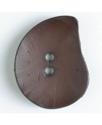 Fashion Button - Size: 50mm - Color: brown - Art.No. 390112