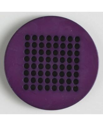 Needlepoint button with 64 holes - Size: 40mm - Color: lilac - Art.No. 380149