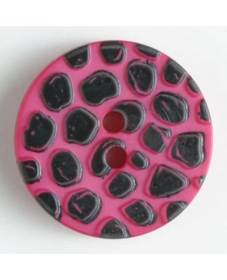 fashion button - Size: 28mm - Color: black - Art.-Nr.: 340890