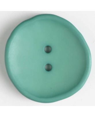 plastic button with 2 holes - Size: 28mm - Color: green - Art.No. 344518