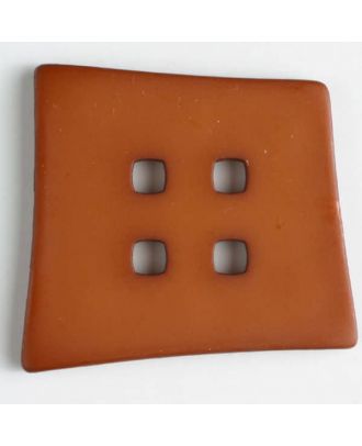 plastic button with 4 holes - Size: 55mm - Color: brown - Art.No. 405502