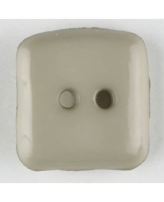 plastic button, square - Size: 23mm - Color: beige - Art.No. 317500