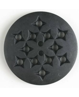 plastic button with 2 holes - Size: 23mm - Color: black - Art.No. 310627
