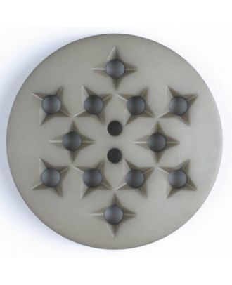 plastic button with 2 holes - Size: 32mm - Color: beige - Art.No. 376500