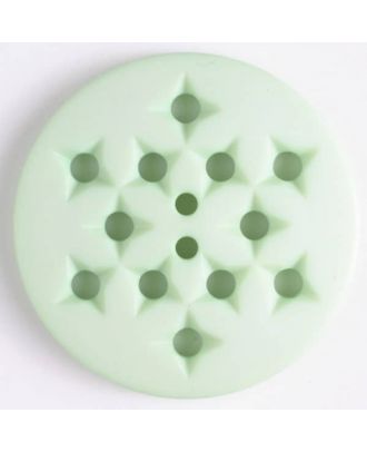 plastic button with 2 holes - Size: 32mm - Color: green - Art.No. 376503