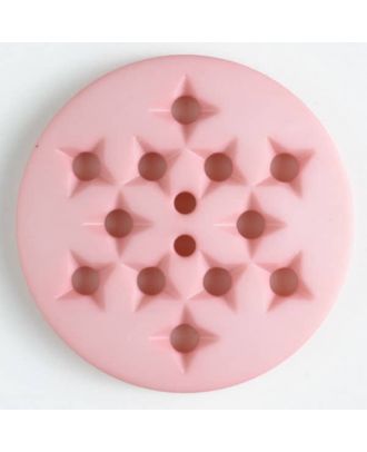 plastic button with 2 holes - Size: 23mm - Color: pink - Art.No. 316504